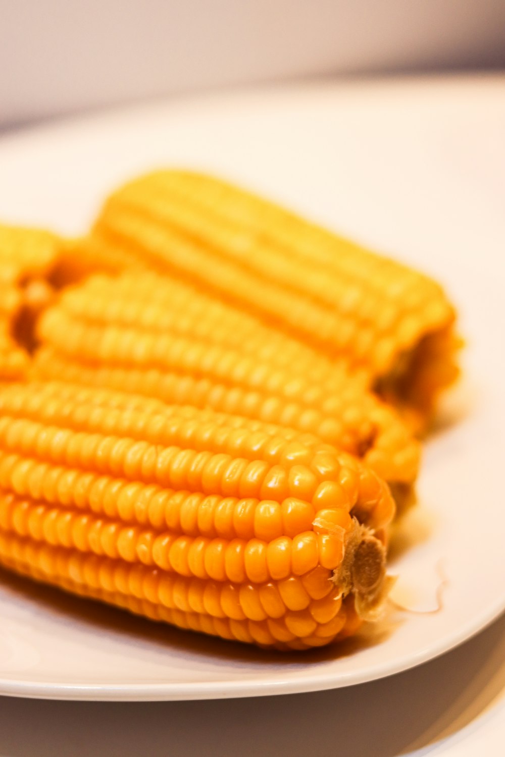 a plate of corn