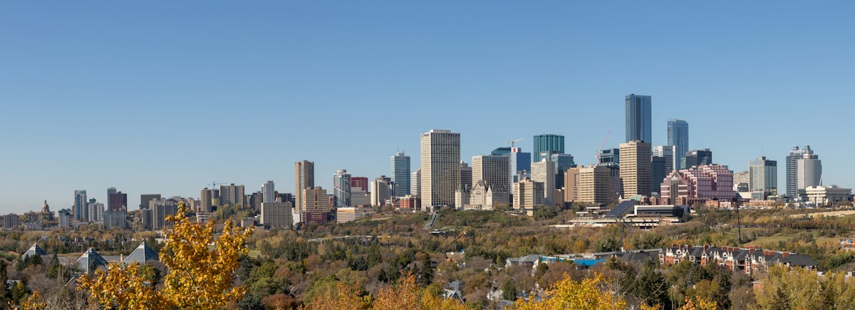 Edmonton skyline and landmark
