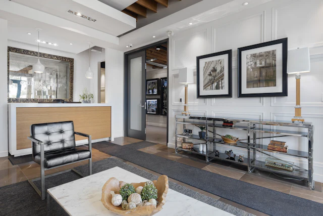 Hospitality Arrival Lounge — commercial reception interior design