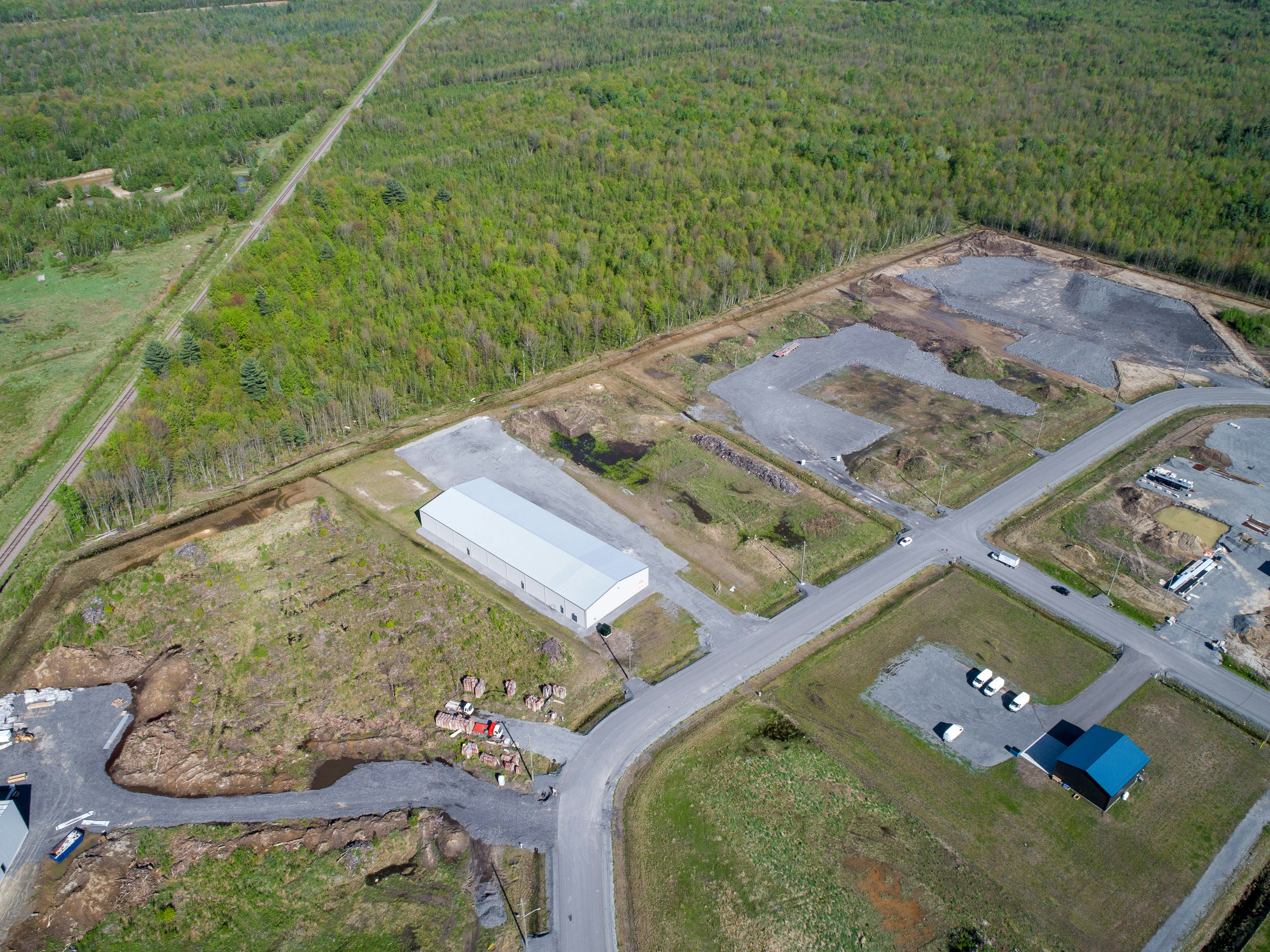 real estate aerial view