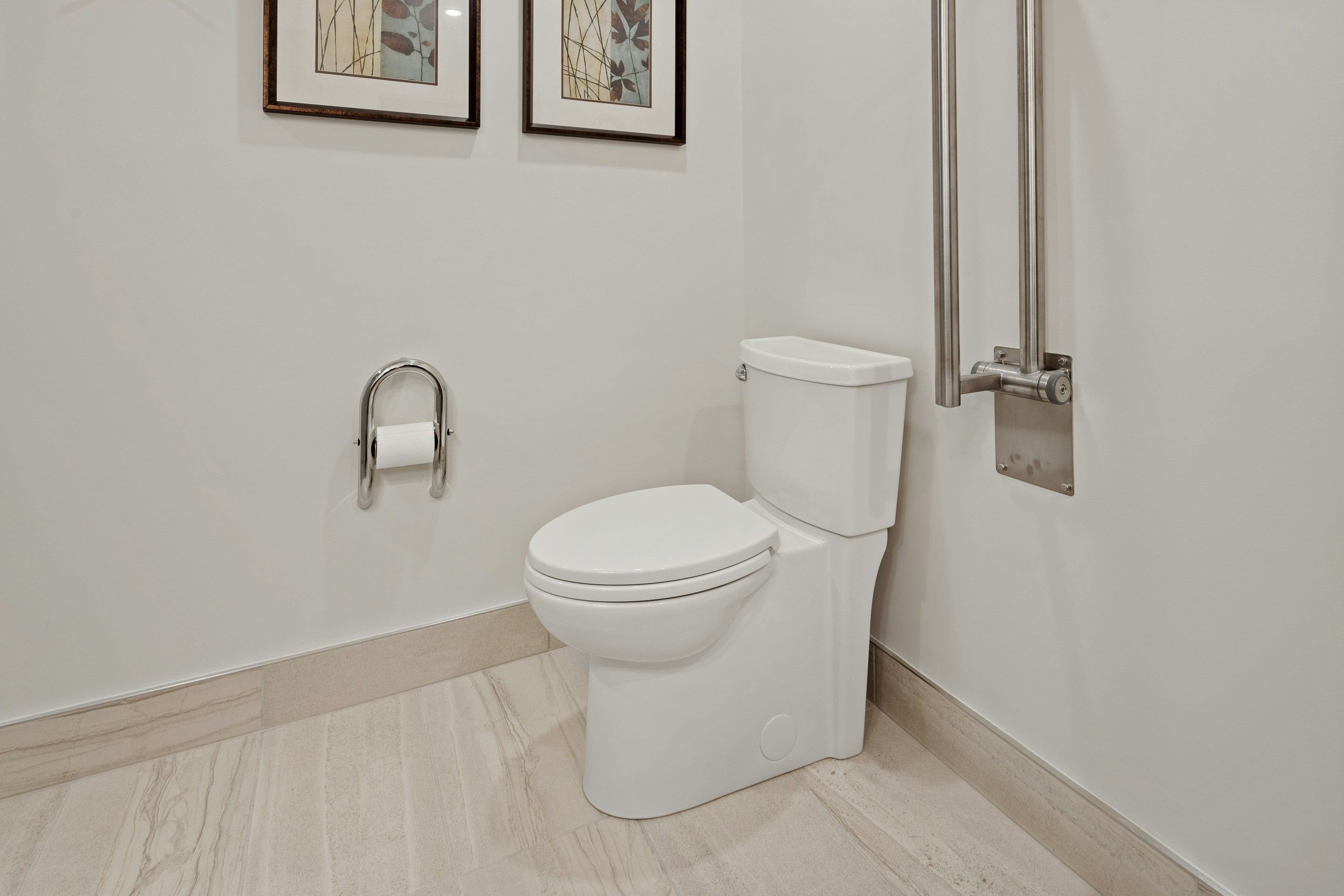 toilet with bidet in modern bathroom