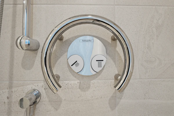 Accessible Bathroom Design: a close-up of a door knob