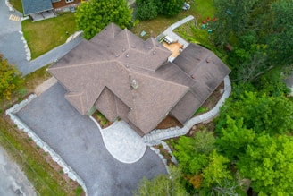 a house with a large yard
