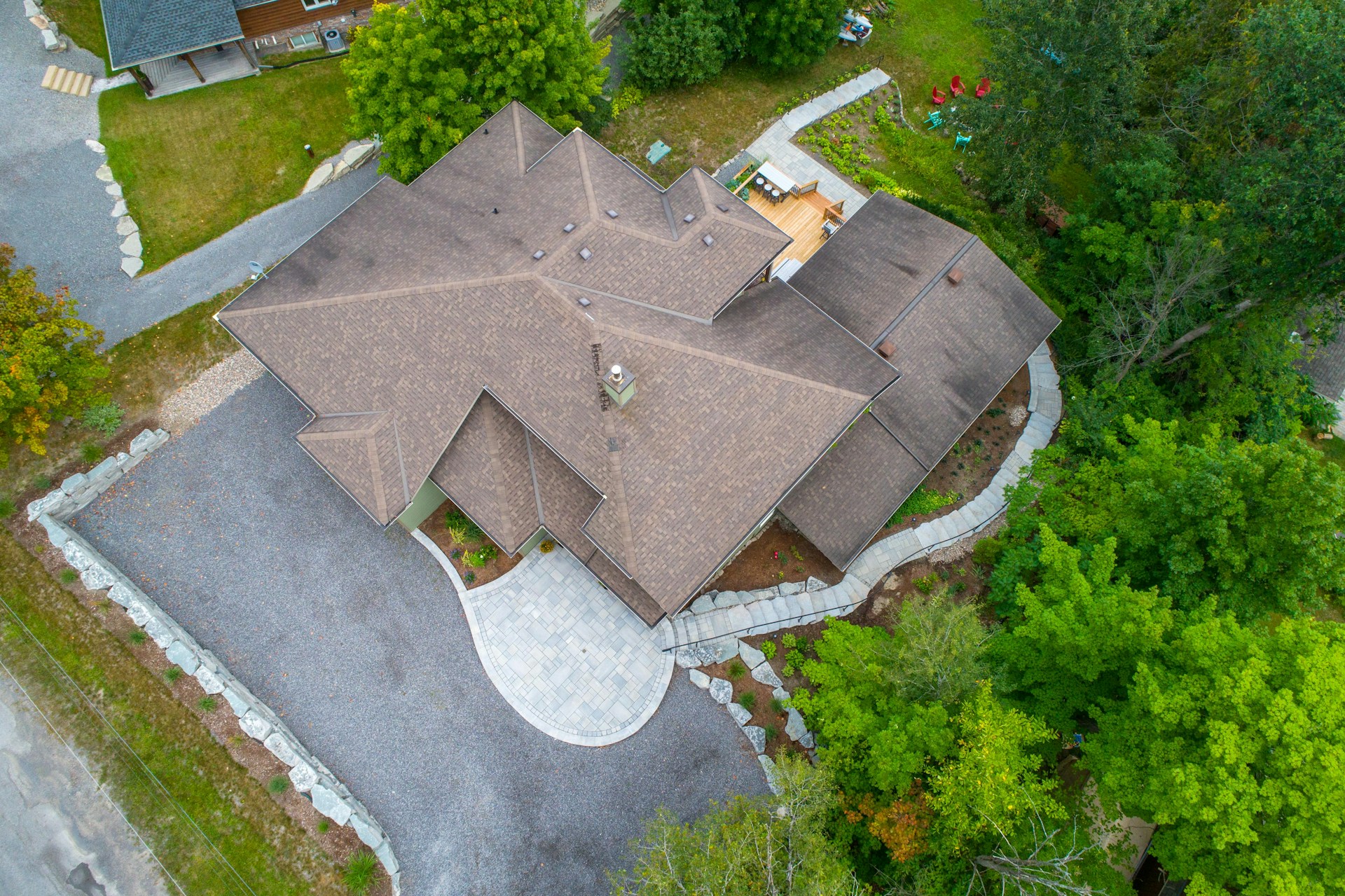 a house with a large yard