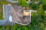 a house surrounded by trees