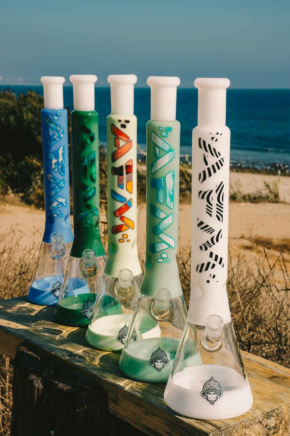 a group of rockets on a table