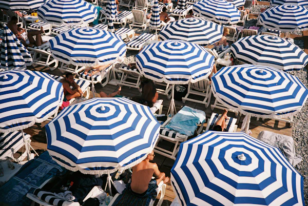 Mediterranean beach on the Riviera