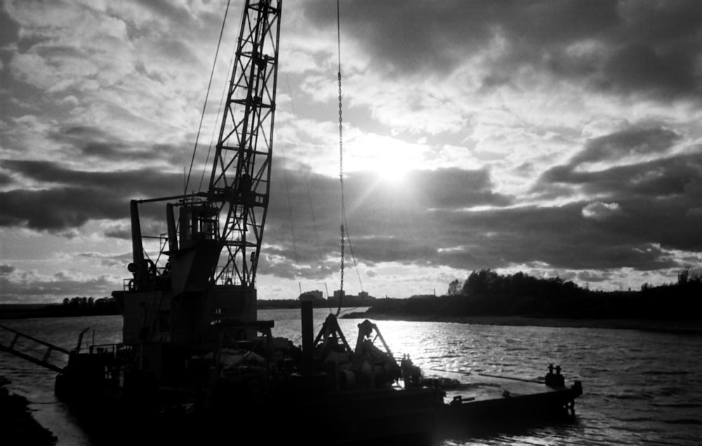 a boat in the water