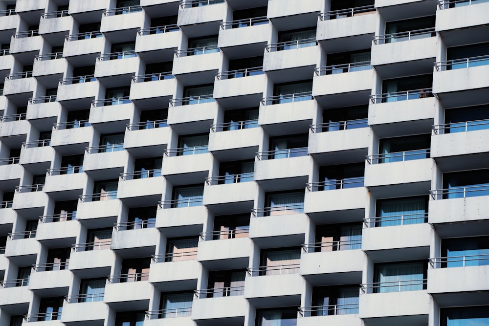 a building with many balconies