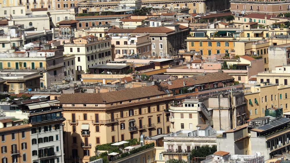 a city with many buildings