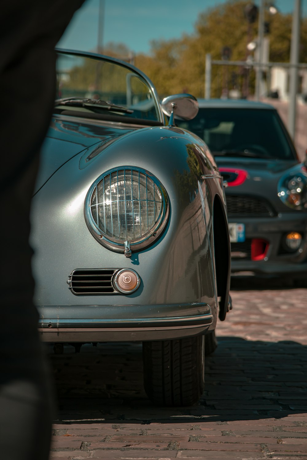 a car parked on the side of the road