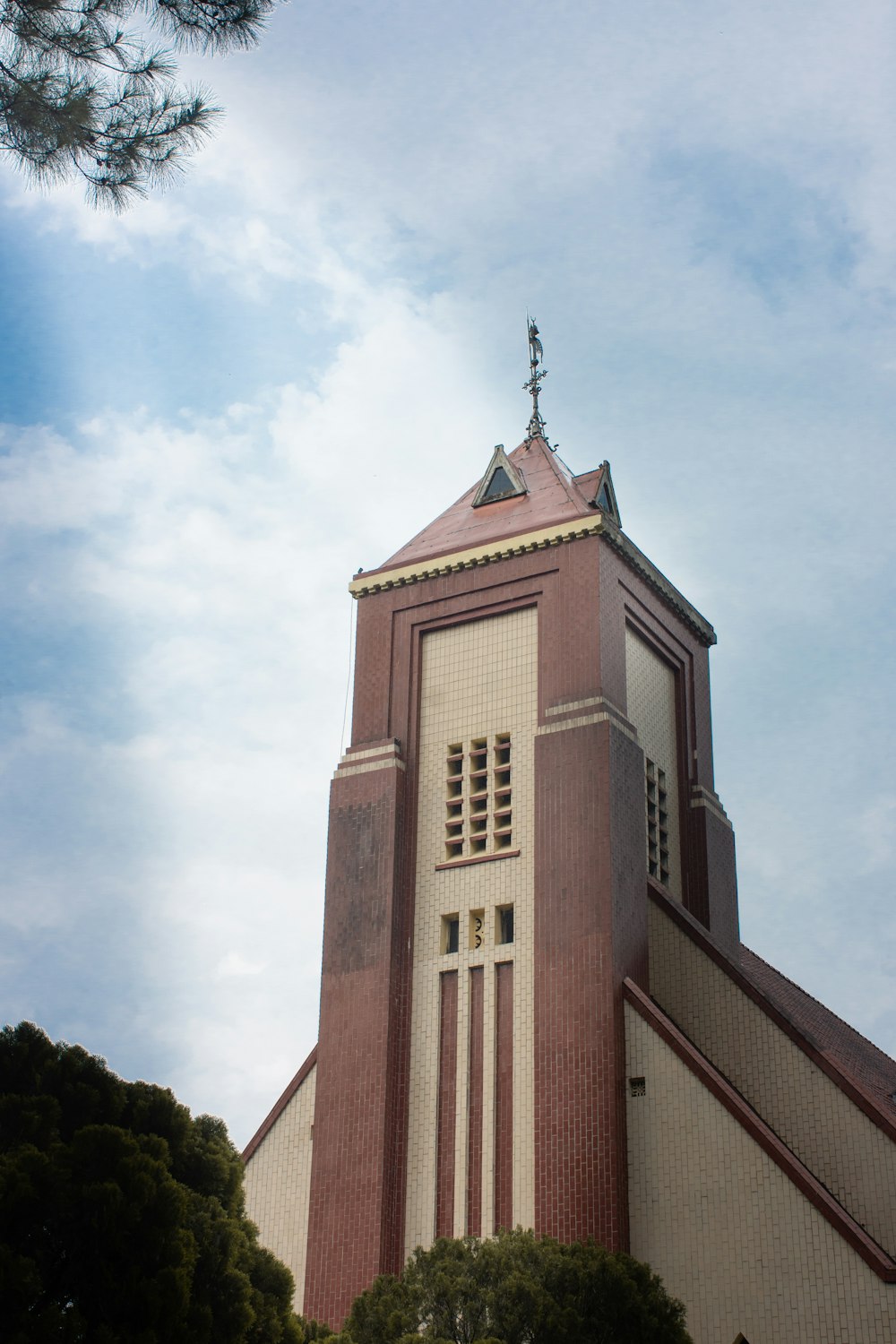 a tall brick building