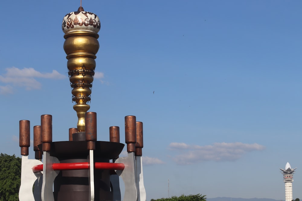 a light post with a lamp on top