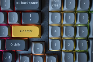 a close up of a calculator