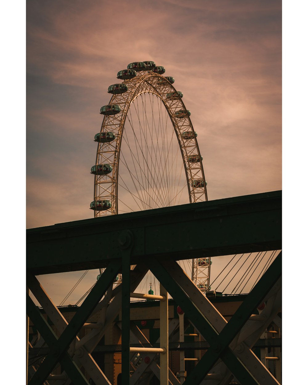 a large metal tower