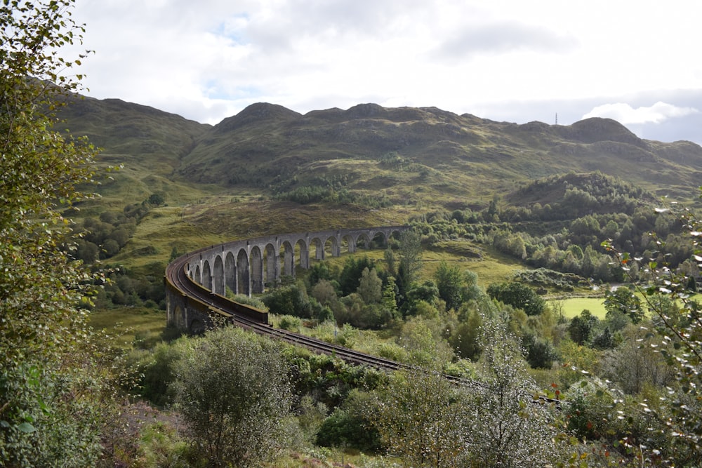 a bridge over a river