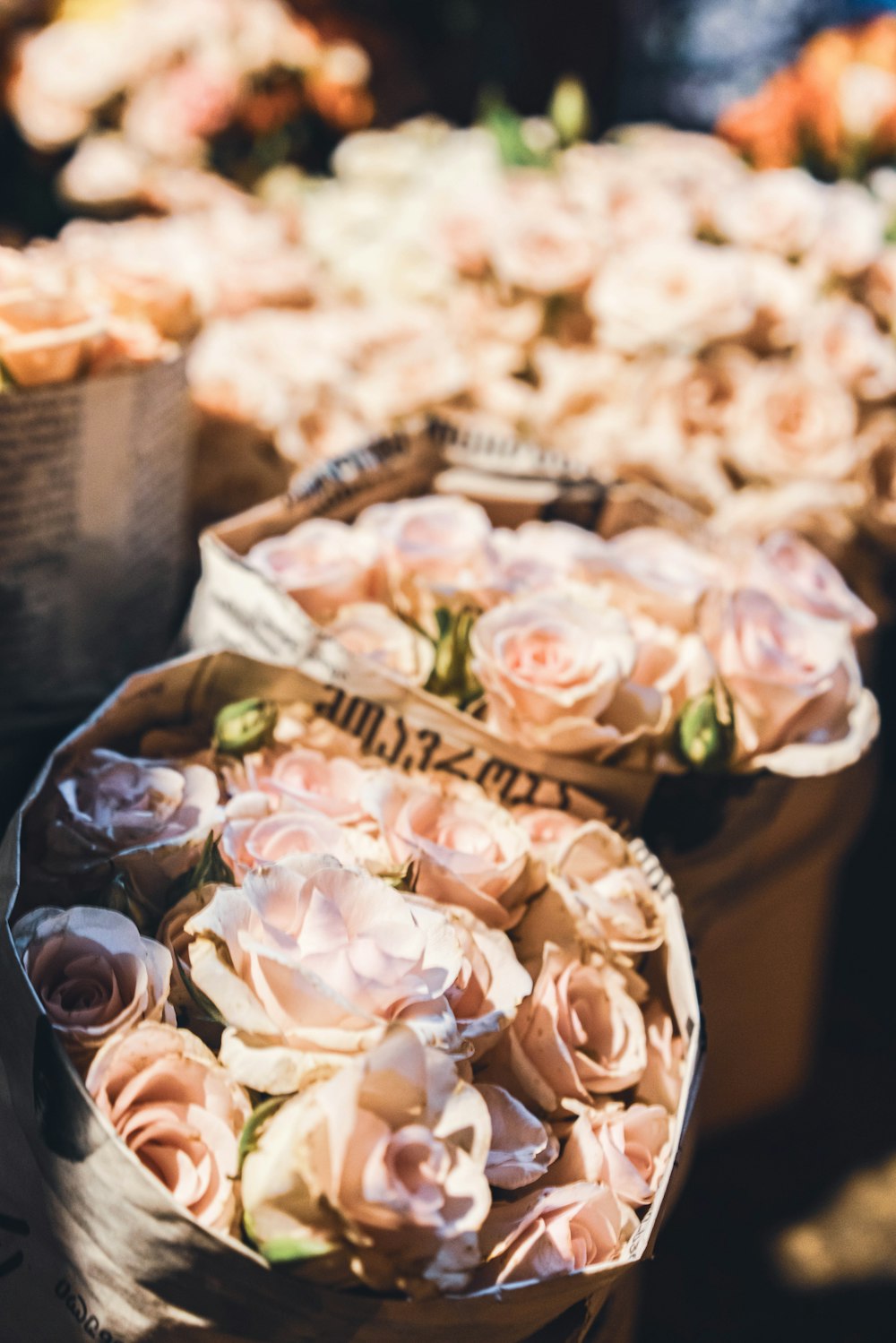 a bowl of flowers