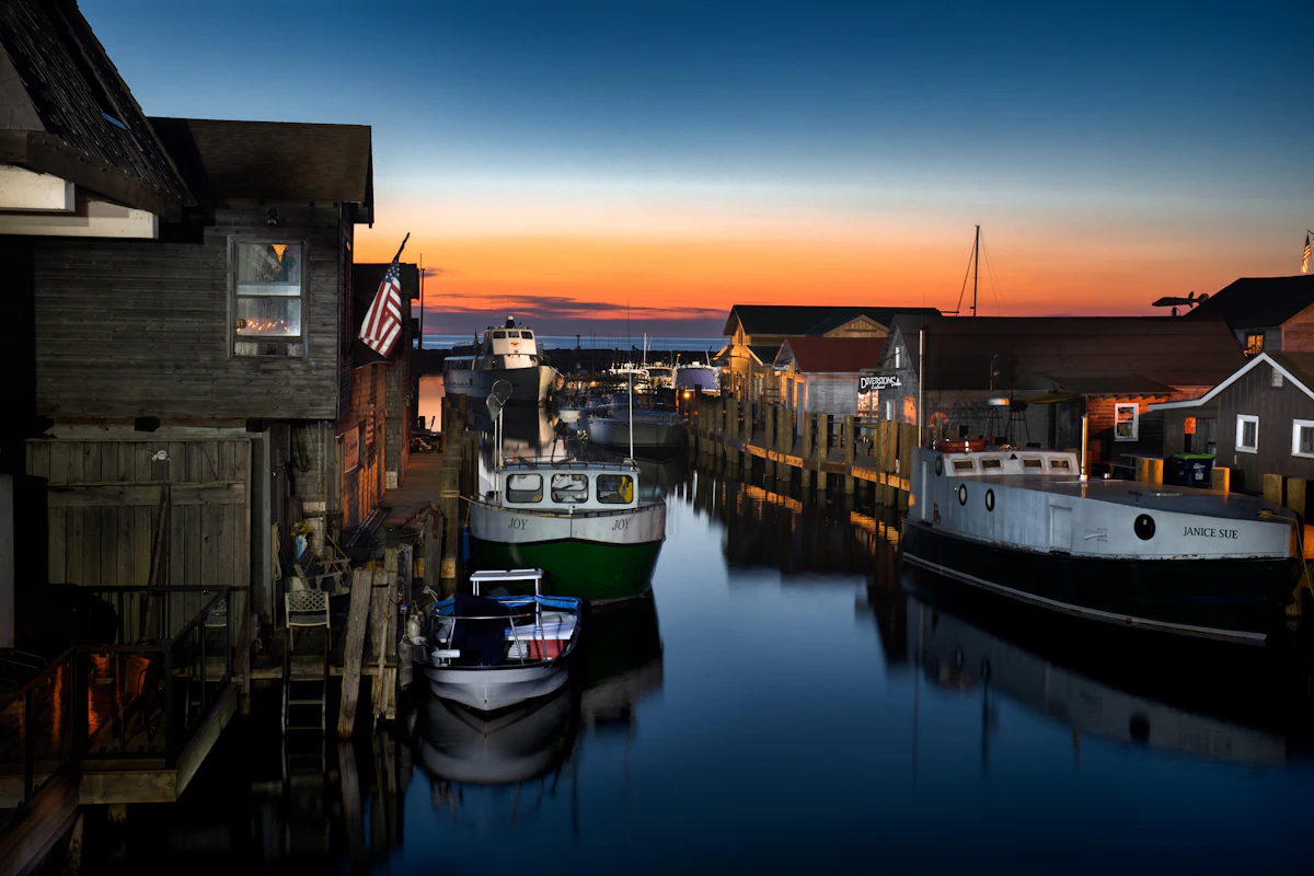 Fishtown, Leland, at the end of the day.