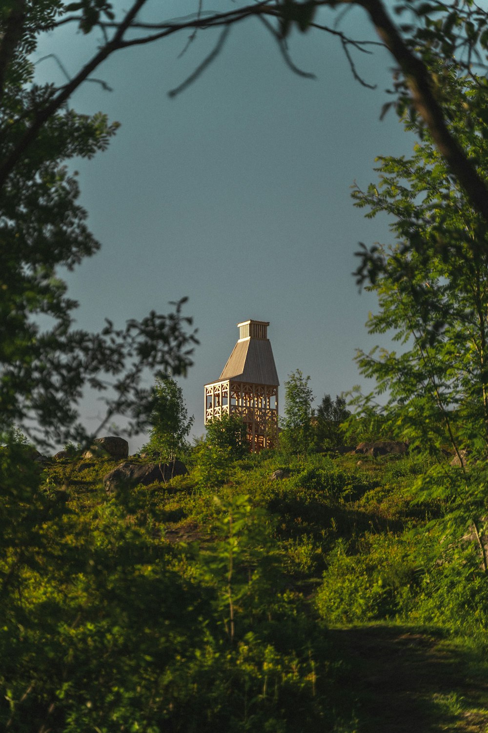 a building in the distance