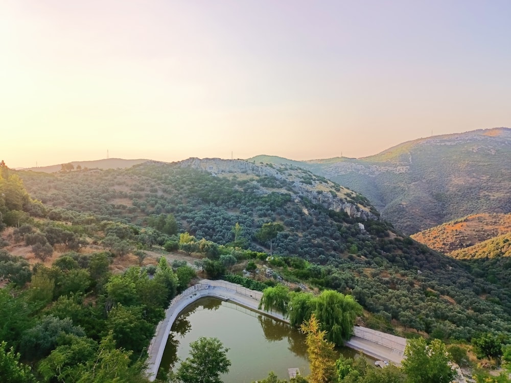 a river running through a valley