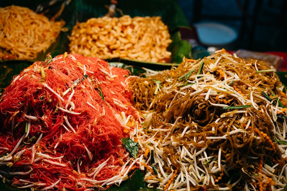 a group of food on a table