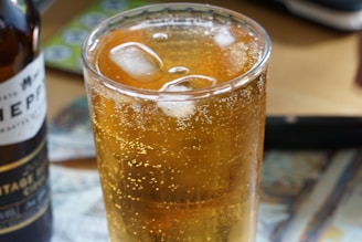 a glass of beer