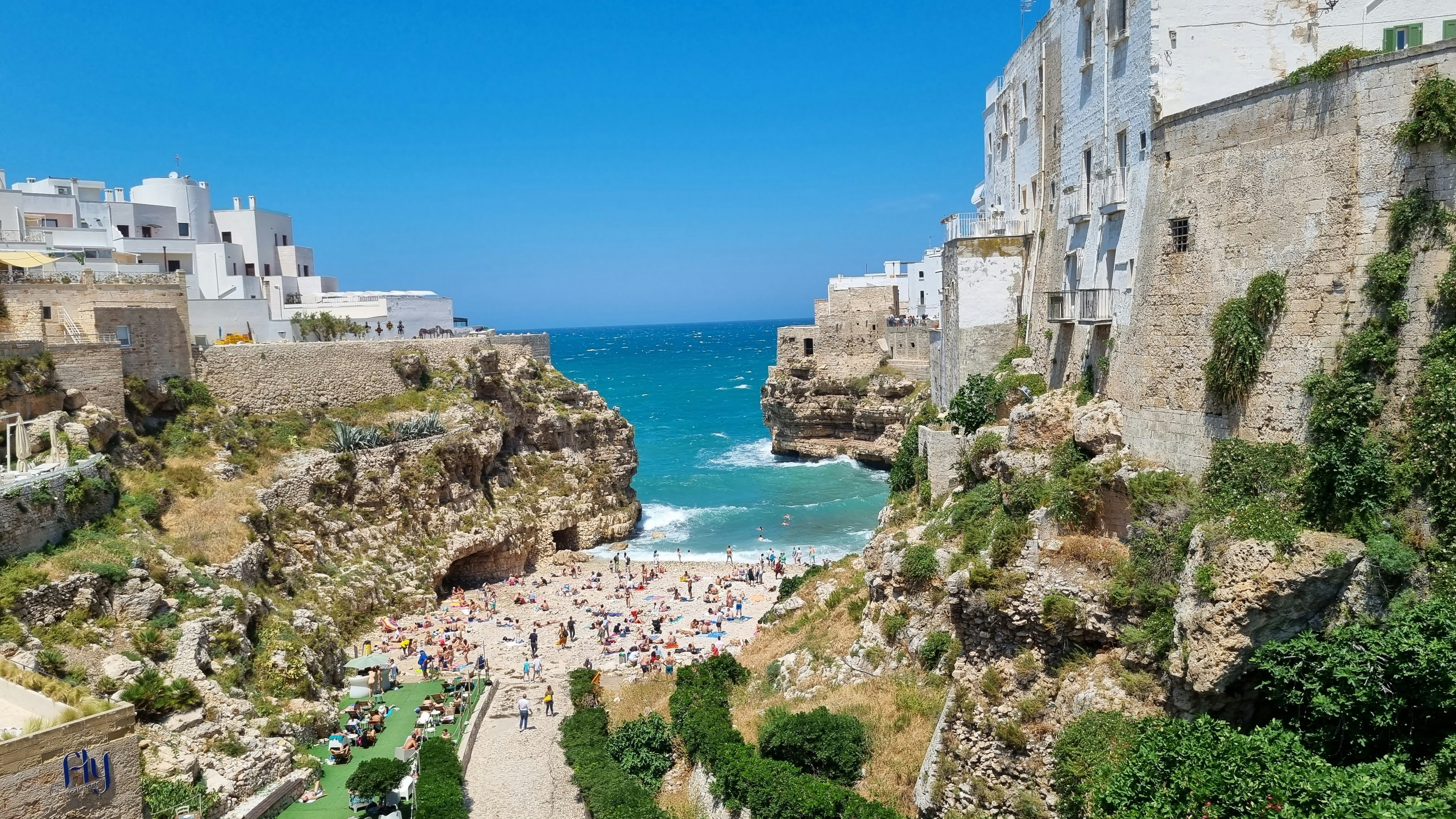 a city with a river running through it