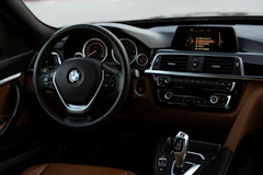the interior of a car