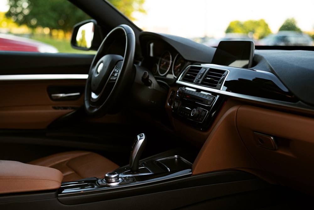 the interior of a car