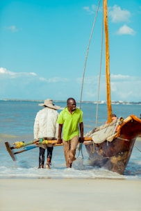 a few men fishing