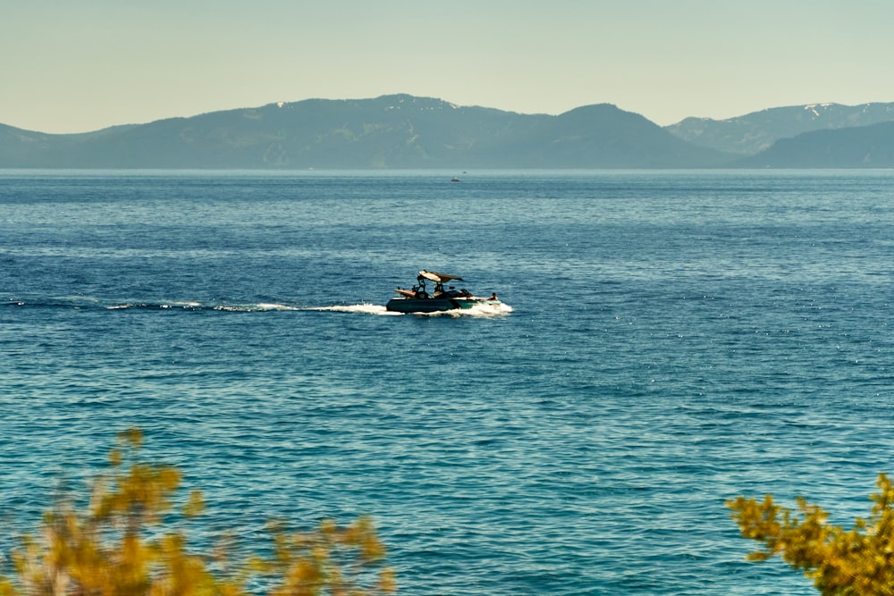 a boat in the water