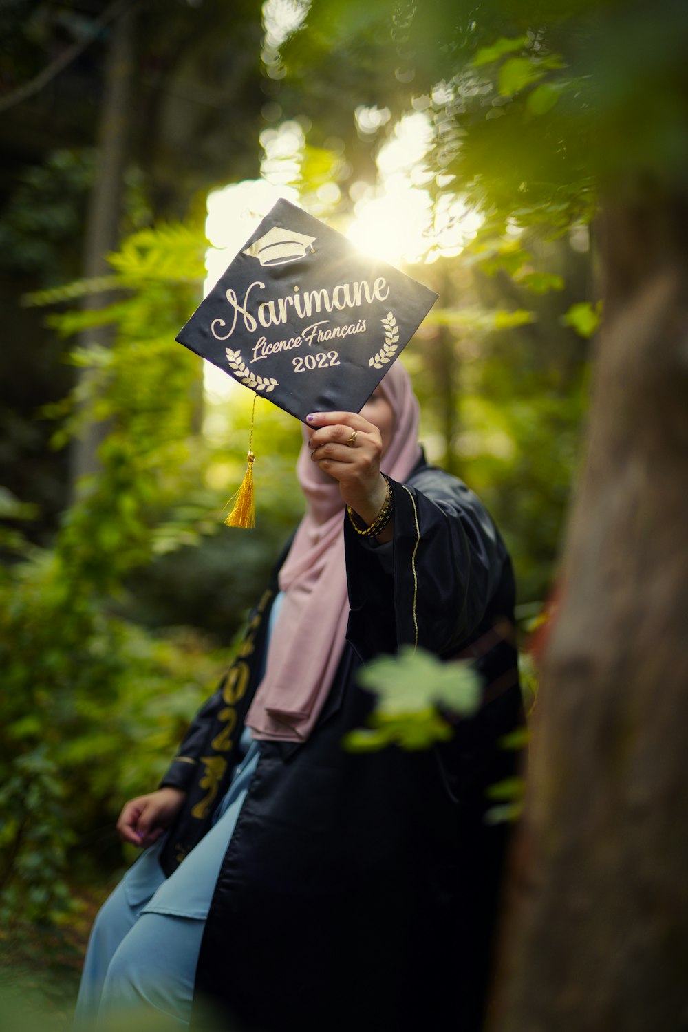 a person holding a sign