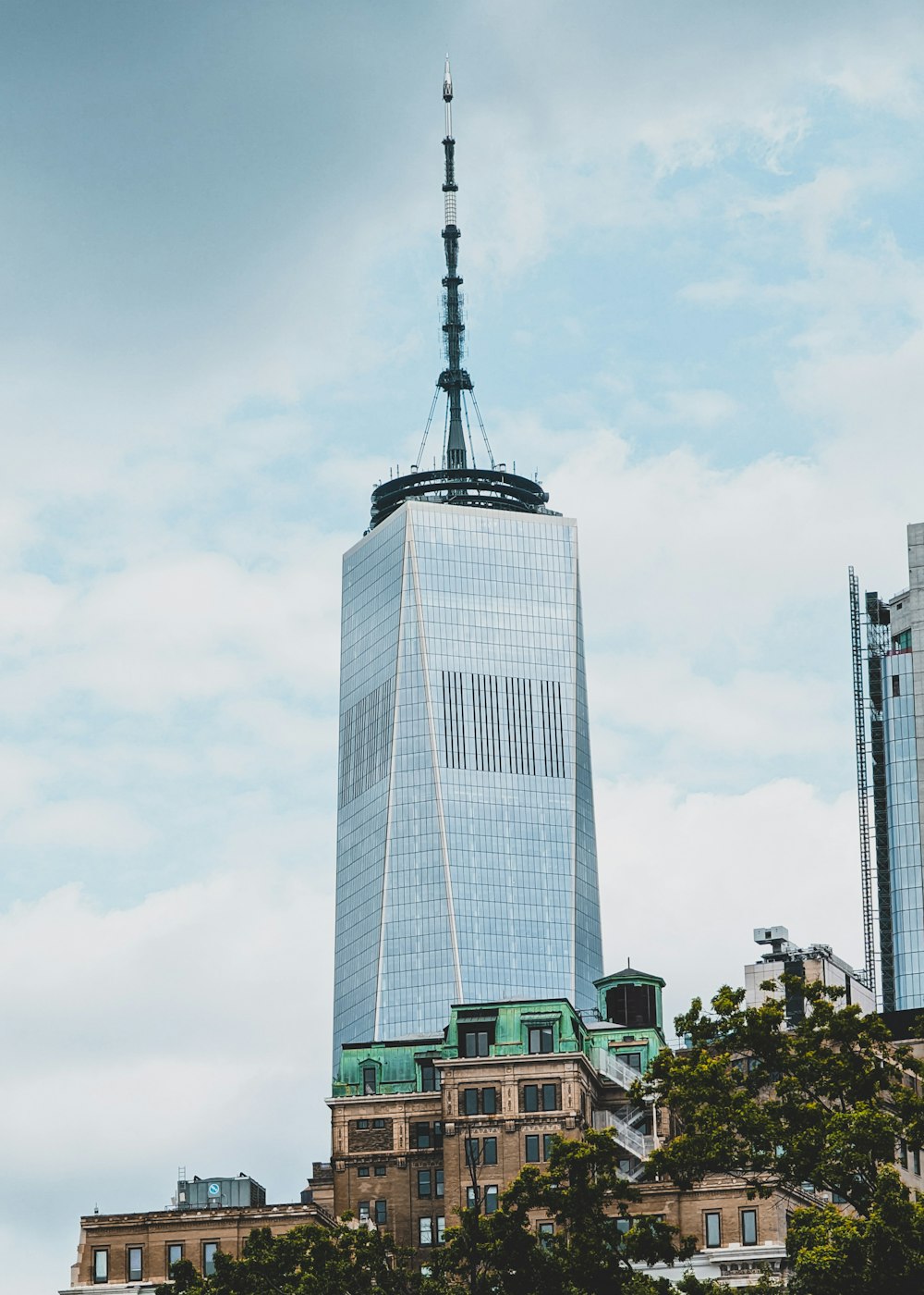 a tall building with a pointy top