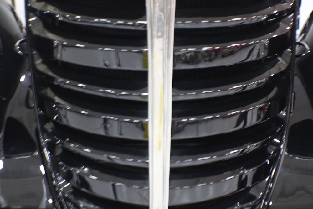 close-up of a car's grill
