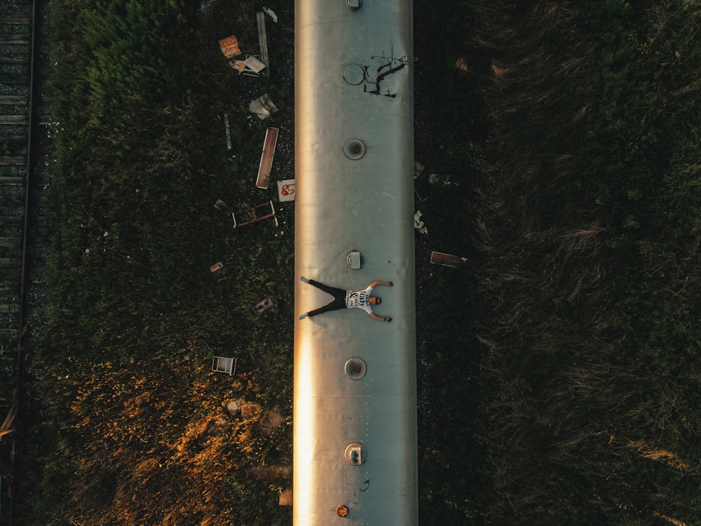 a skateboarder on a ramp