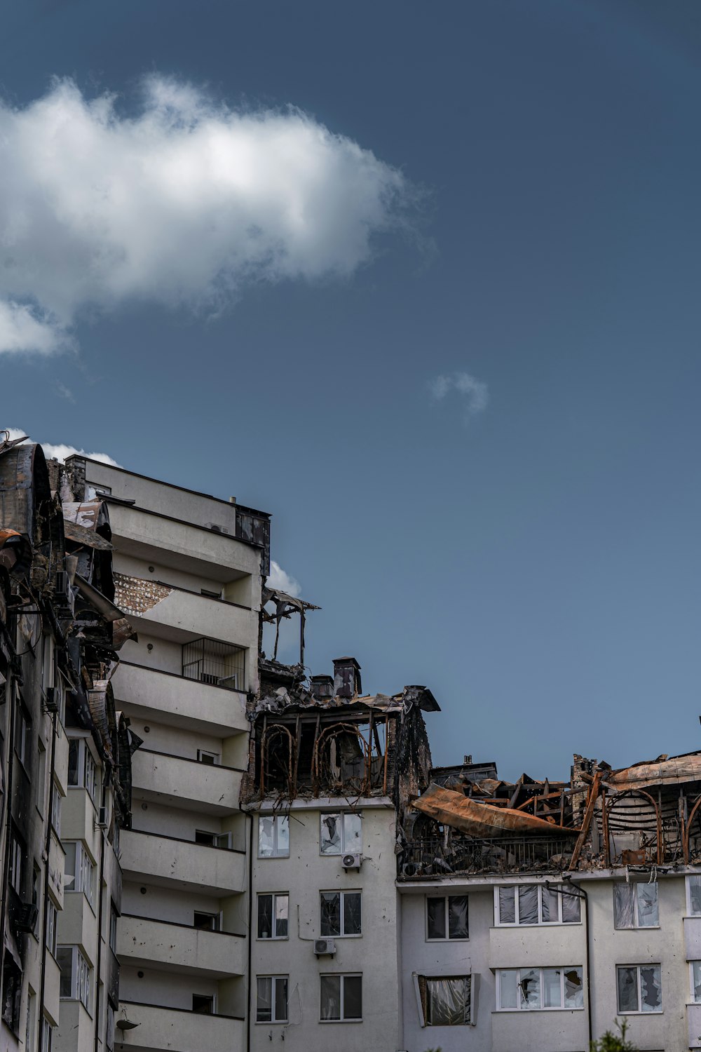 a building that has been destroyed