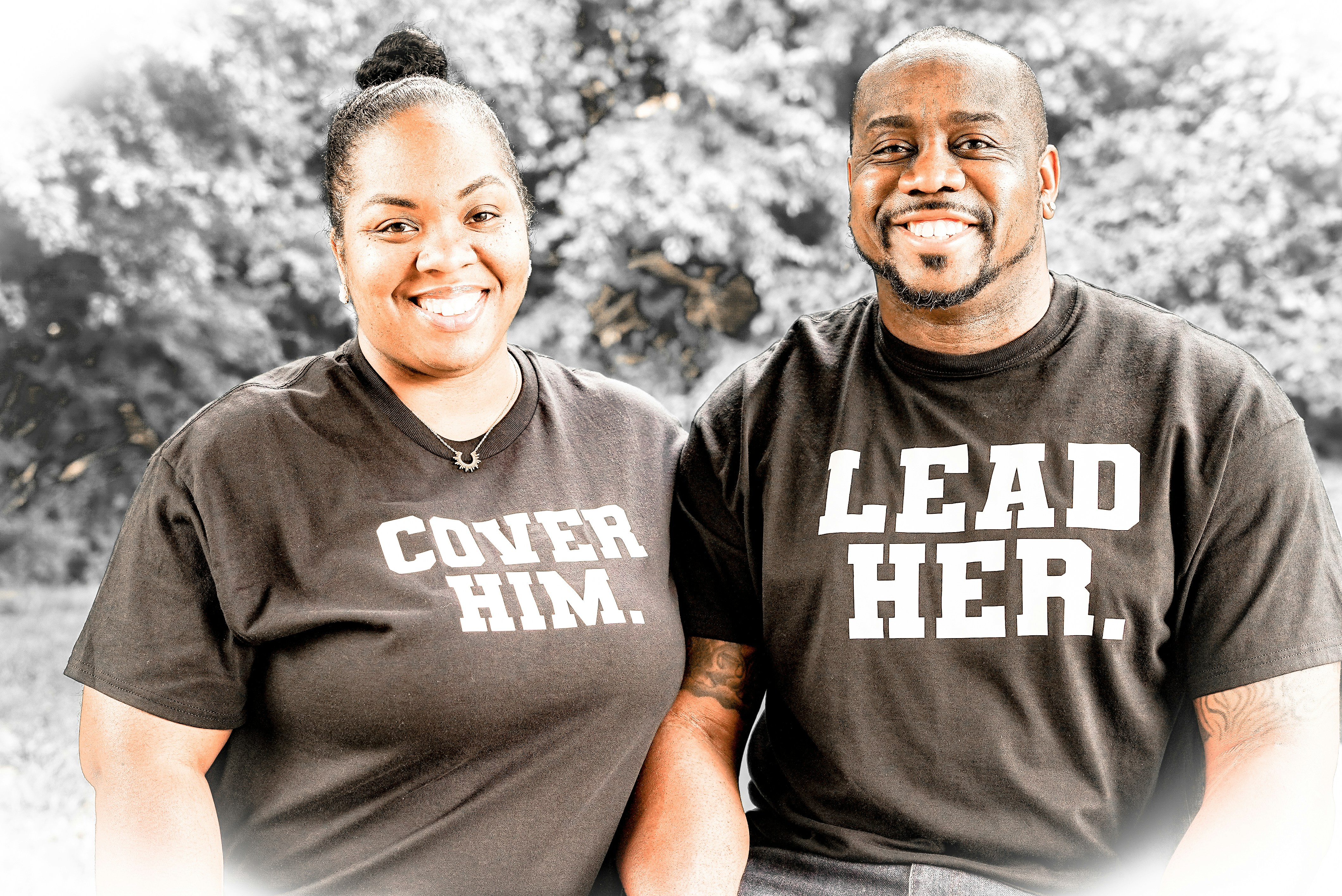 Two men standing together