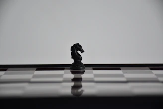 a black and white chess board