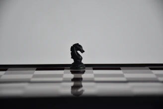 a black and white chess board