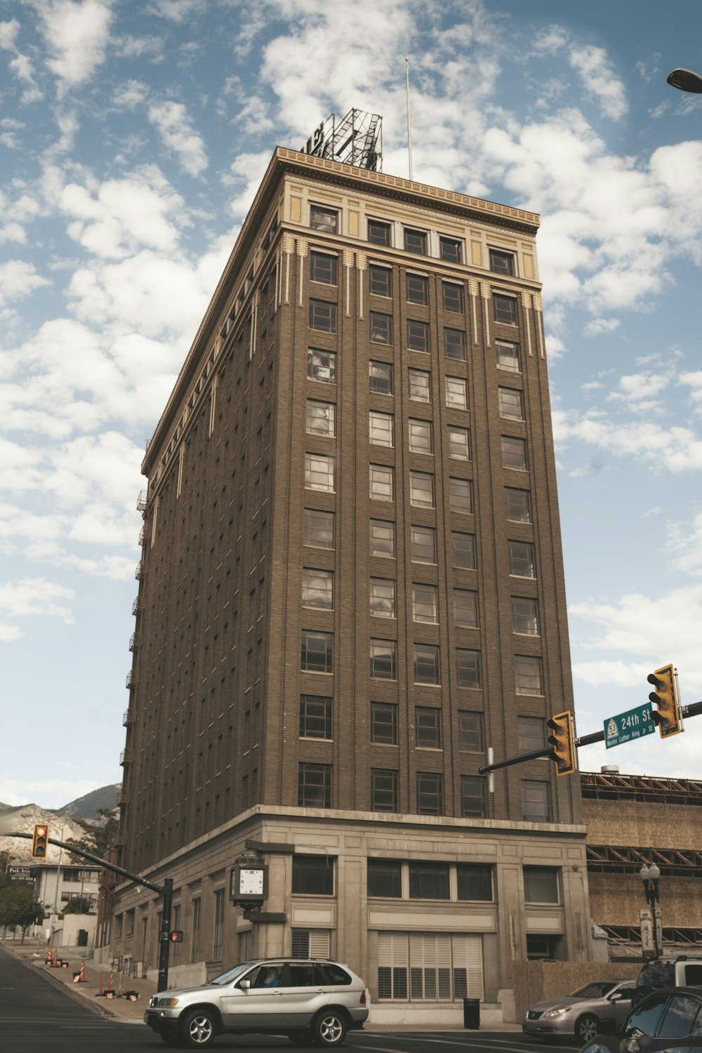 a tall building with many windows