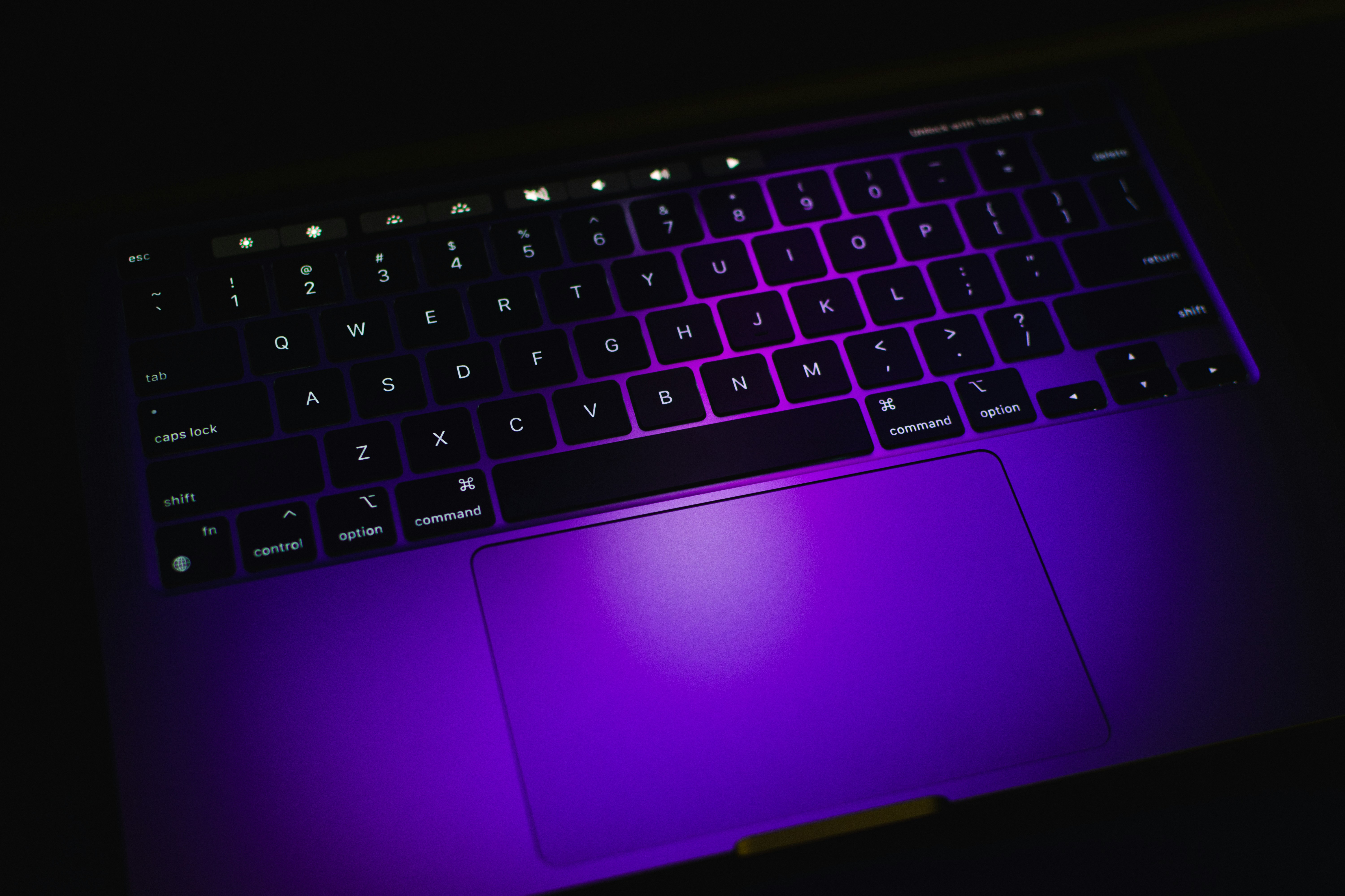 a laptop with a keyboard