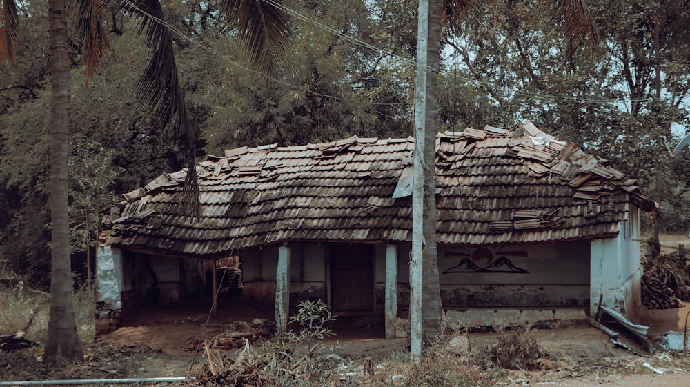 a house with a roof