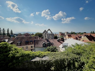 Overview of the old town of Visby on the island of Gotland, Sweden.