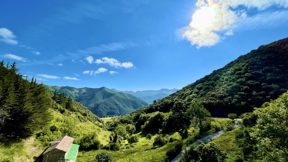 a river running through a valley