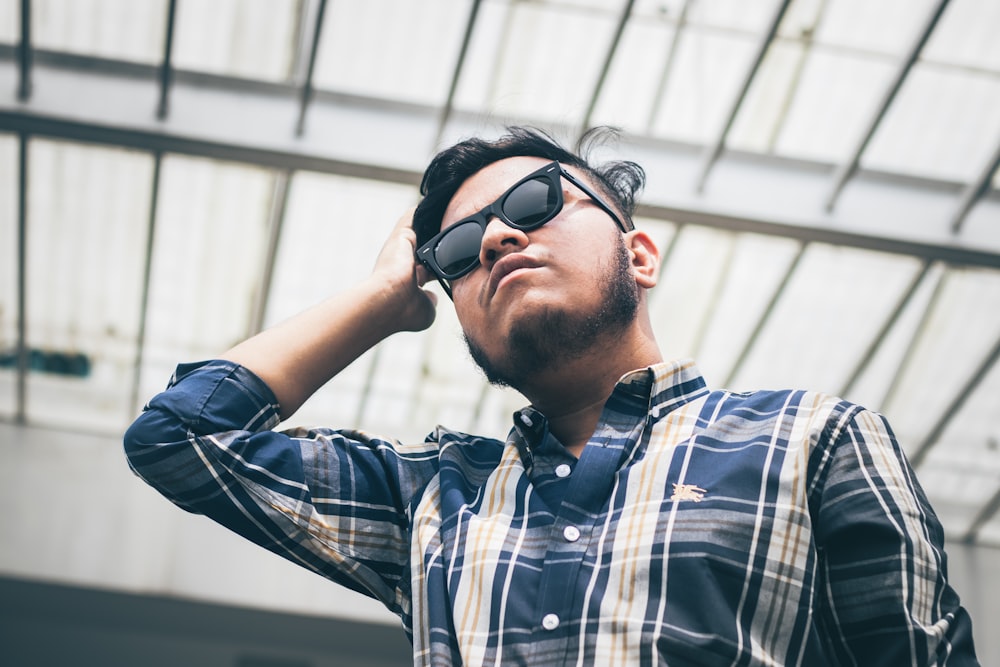 a man wearing sunglasses