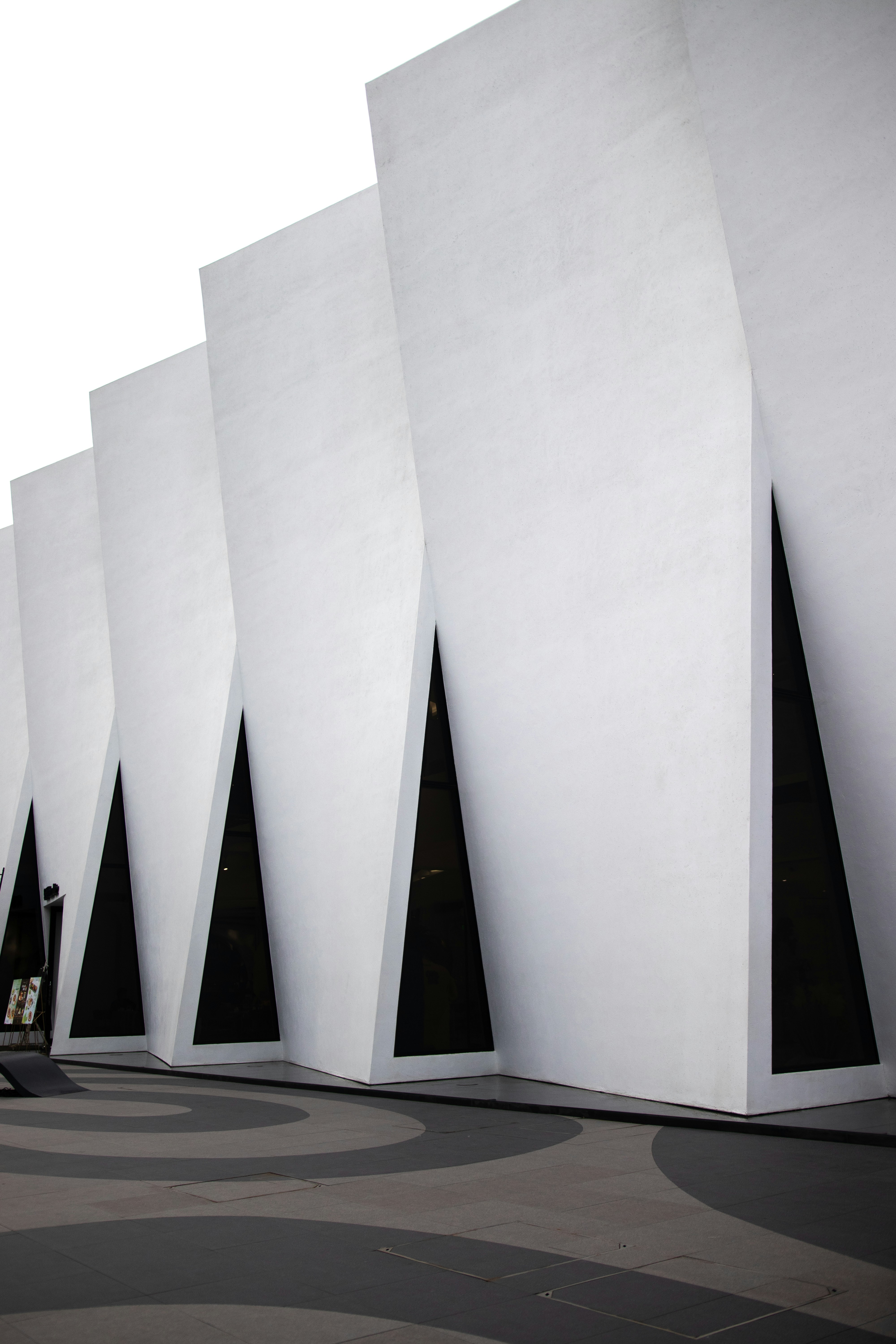 a white sculpture of a person