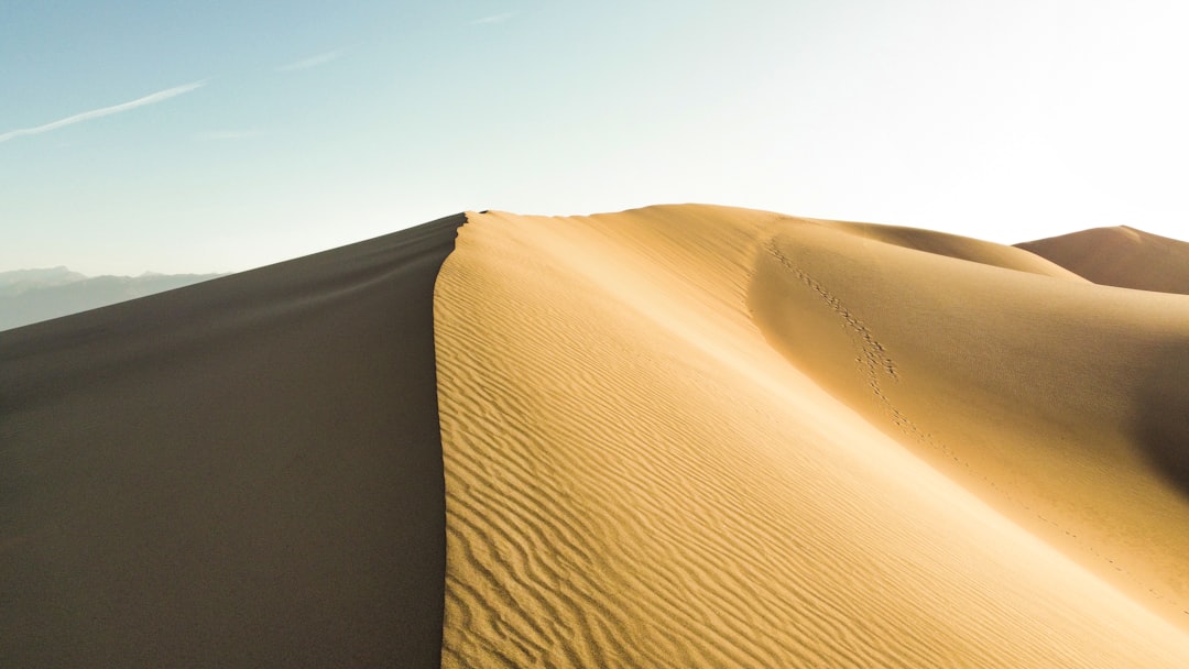a sand dune in the desert,