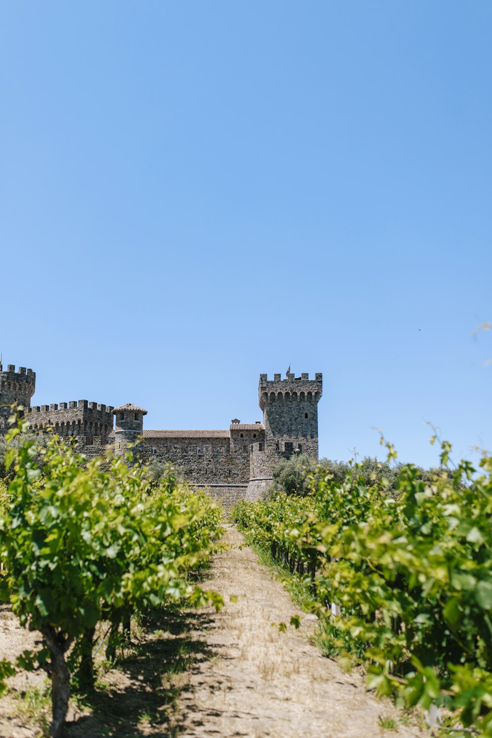 a stone building with a tower