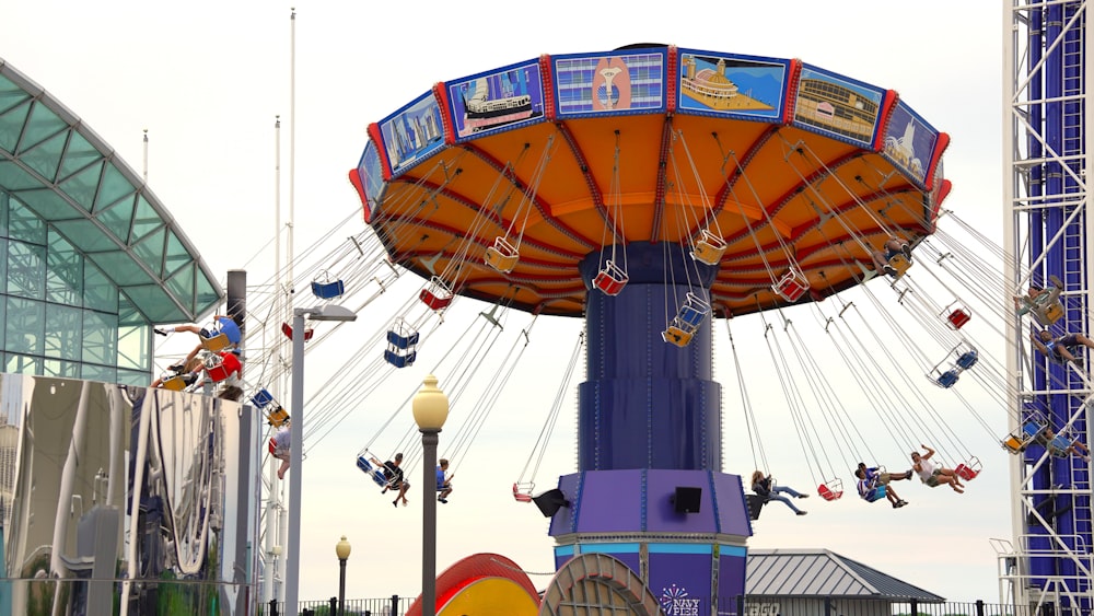 a large colorful hot air balloon