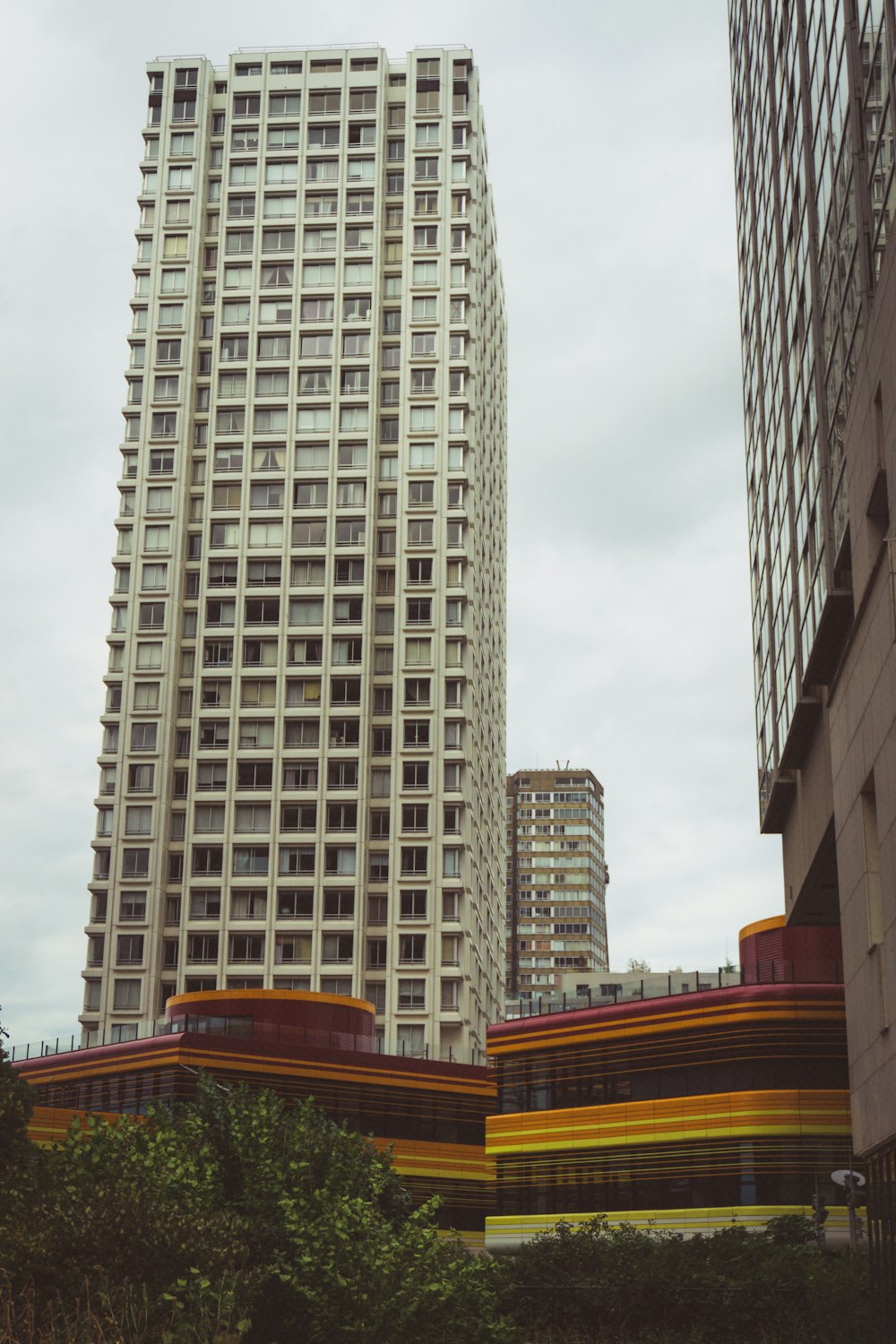 a tall building with many windows